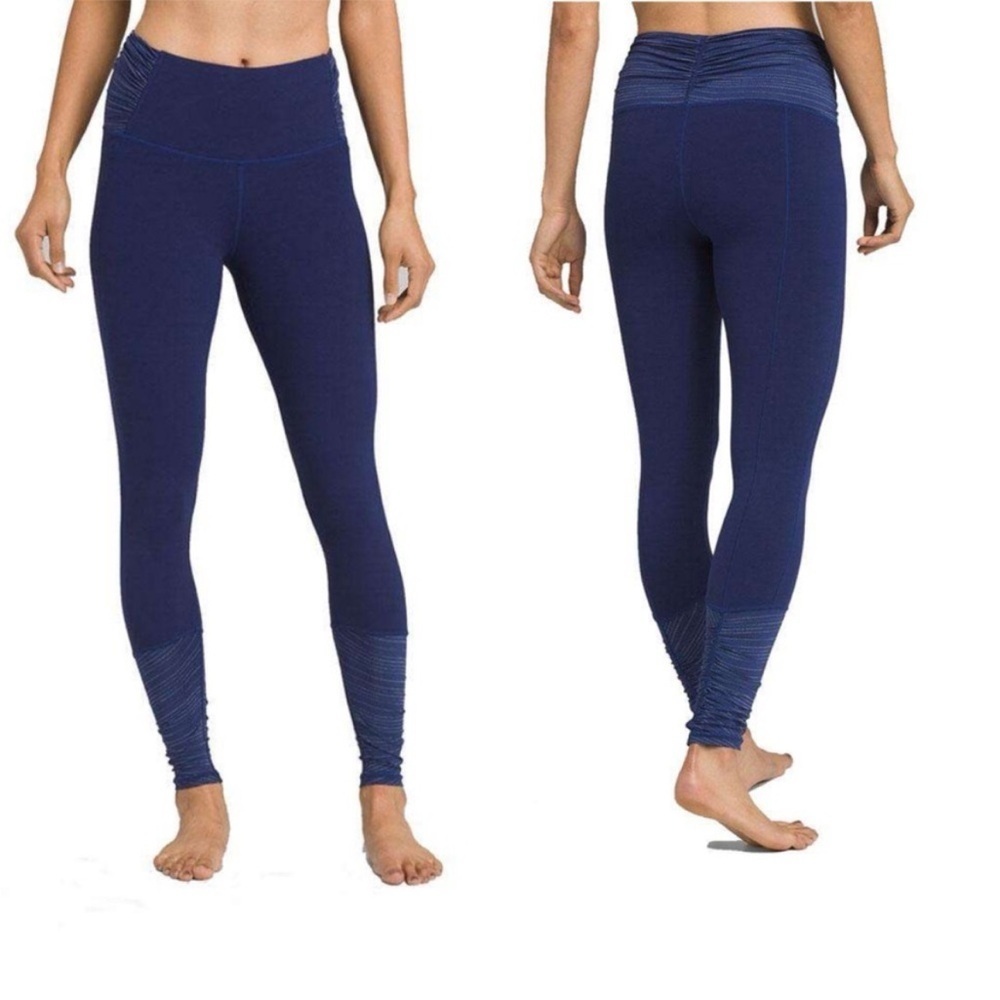 prAna Selwyn Ruched 7/8 Leggings Blue‎ Size S